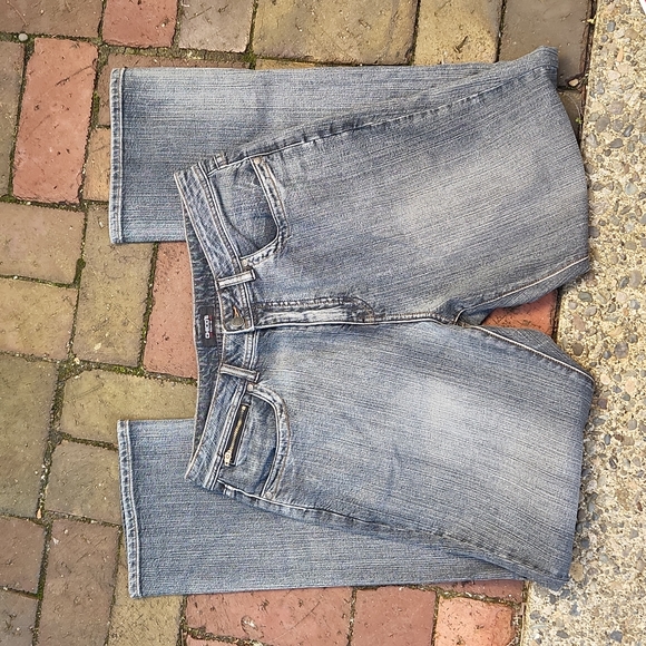 Chicos Denim black stonewash Jeans, size 10, (chico's 1.5) - Picture 4 of 7